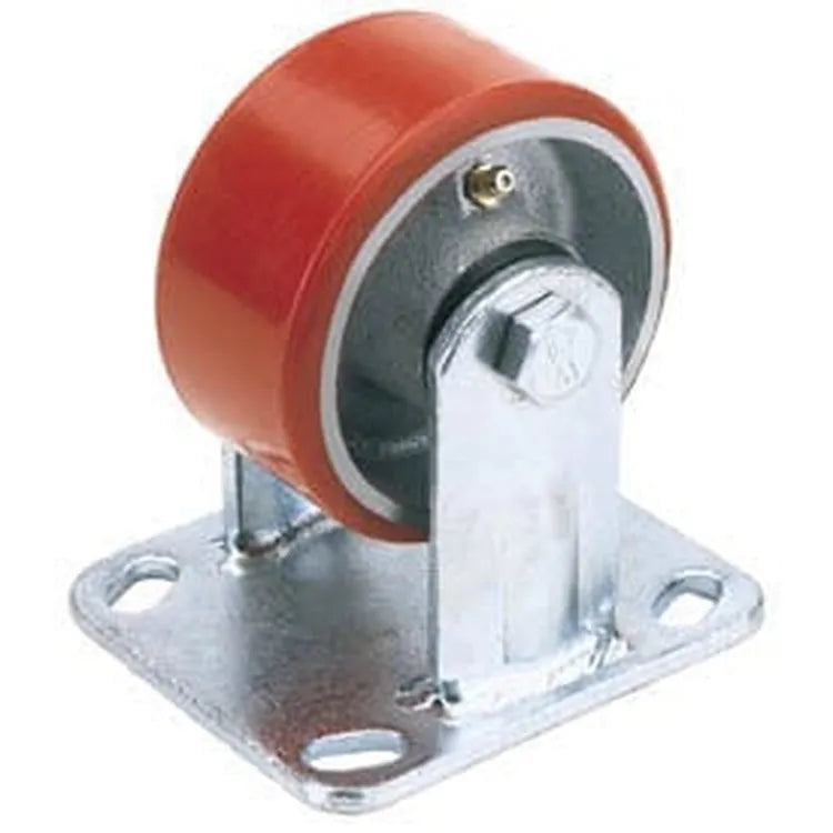 Draper Draper Fixed Plate Fixing Heavy Duty Polyurethane Wheel, 100Mm Diameter, S.W.L. 250Kg Dr-65525