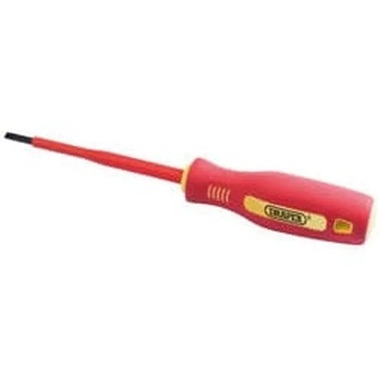 Draper Draper Fully Insulated Plain Slot Screwdriver, 4 X 100Mm (Sold Loose) Dr-46523