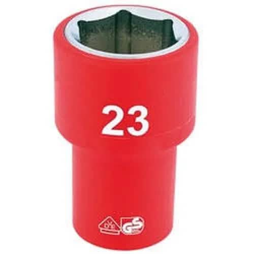 Draper Draper Fully Insulated Vde Socket, 1/2" Sq. Dr., 23Mm Dr-31953