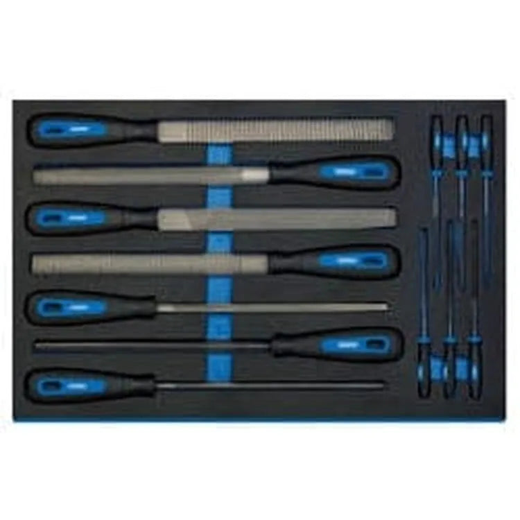 Draper Draper Hand File Set In 3/4 Drawer Eva Insert Tray (13 Piece) Dr-63513