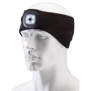 Draper Draper Headband With Usb Rechargeable Led Torch, 1W, Black, One Size Dr-95172