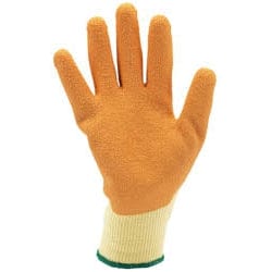 Draper Draper Heavy Duty Latex Coated Work Gloves, Large, Orange Dr-82721