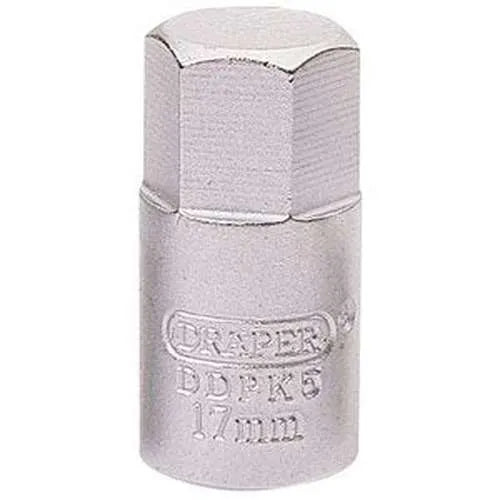 Draper Draper Hexagon Drain Plug Key, 3/8 Sq. Dr., 17Mm Dr-38323