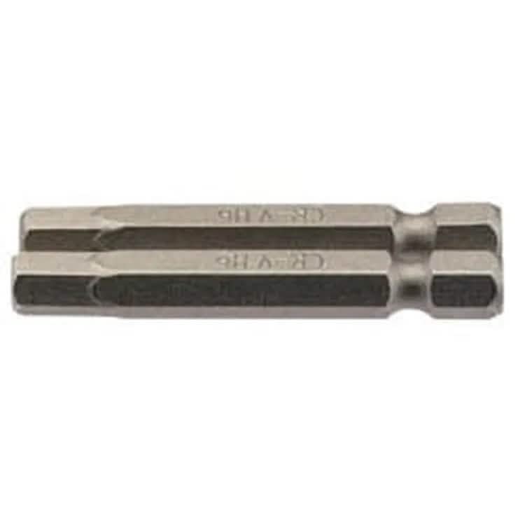 Draper Draper Hexagonal Insert Bit, 6Mm, 1/4" Hex, 50Mm Long (Pack Of 2) Dr-64259