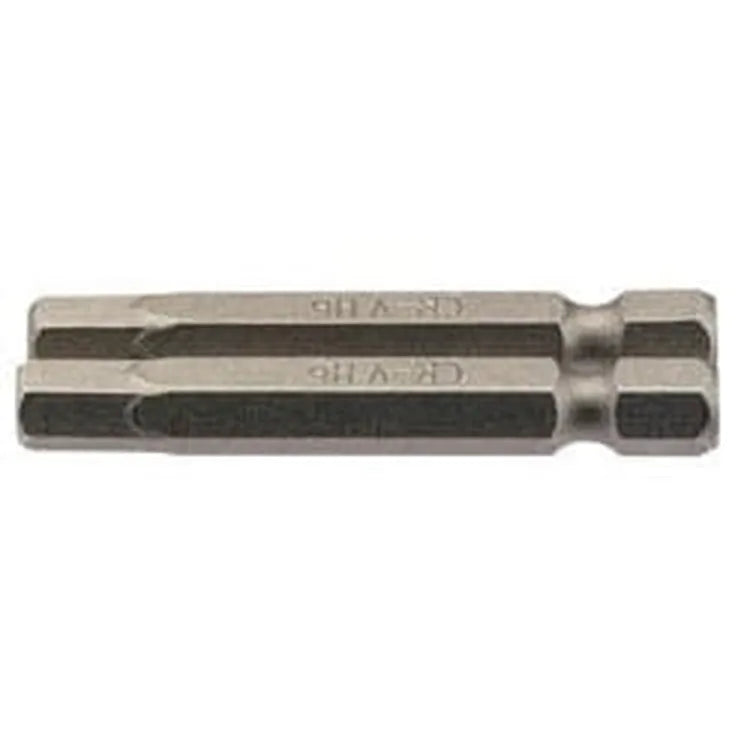 Draper Draper Hexagonal Insert Bit, 6Mm, 1/4" Hex, 50Mm Long (Pack Of 2) Dr-64259