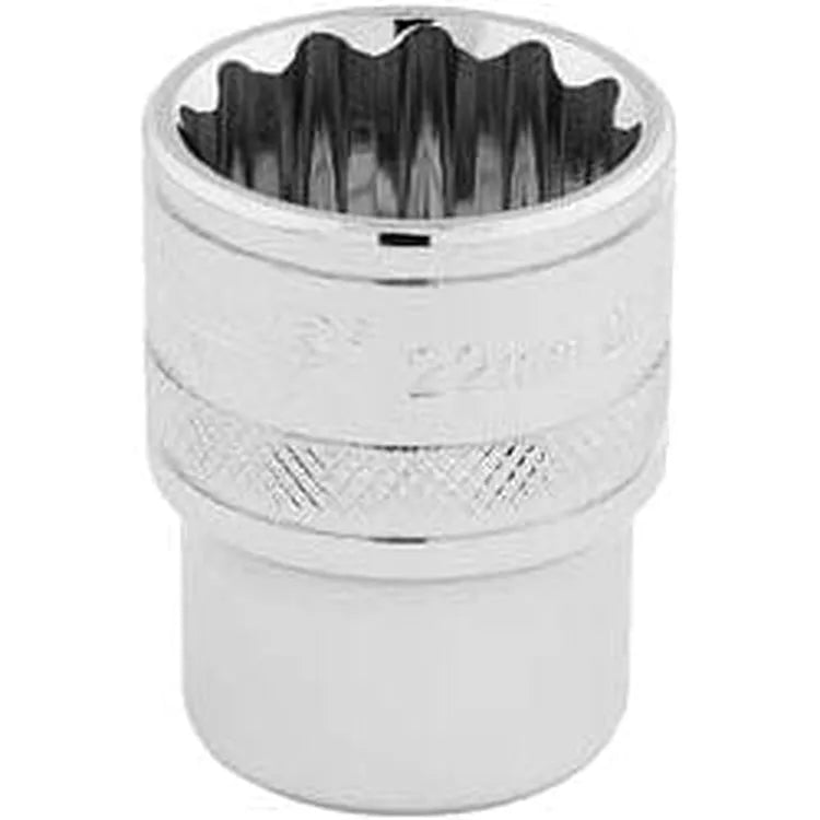 Draper Draper Hi-Torq 12 Point Socket, 1/2" Sq. Dr., 22Mm Dr-33368