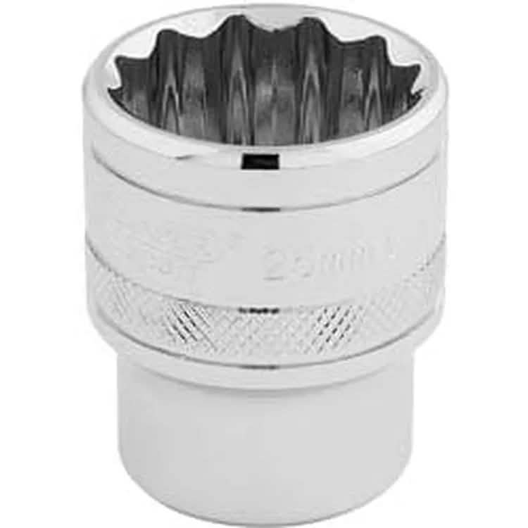 Draper Draper Hi-Torq 12 Point Socket, 1/2" Sq. Dr., 25Mm Dr-33418