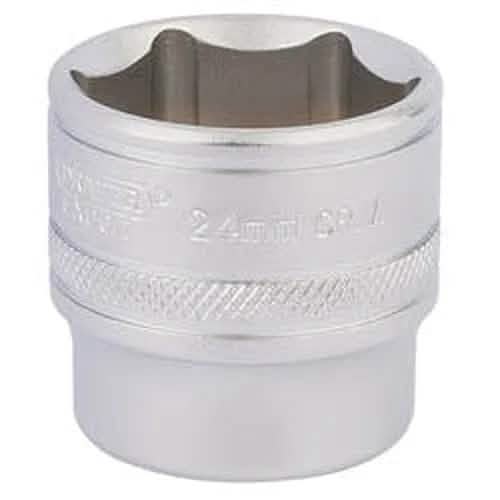 Draper Draper Hi-Torq 6 Point Deep Socket, 3/8" Sq. Dr., 24Mm Dr-17546