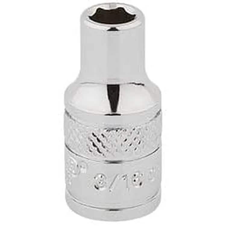 Draper Draper Hi-Torq 6 Point Socket, 1/4" Sq. Dr., 3/16" Dr-48345