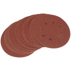 Draper Draper Hook And Loop Sanding Discs, 125Mm, 100 Grit (Pack Of 10) Dr-63369