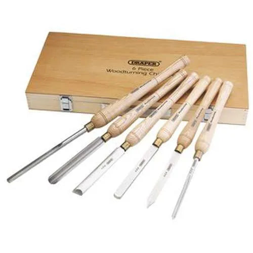 Draper Draper Hss Woodturning Chisel Set (6 Piece) Dr-58697