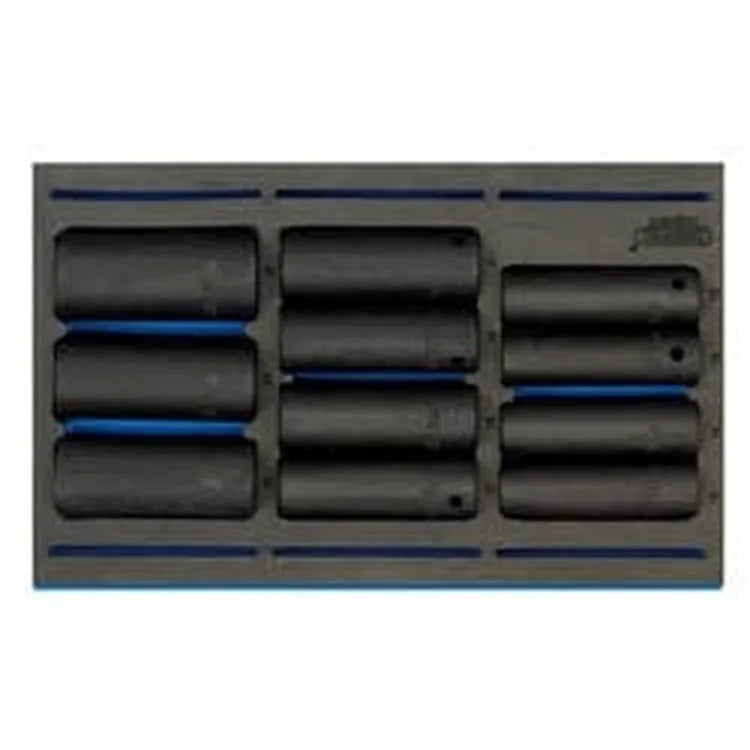 Draper Draper Impact Socket Set In 1/4 Drawer Eva Insert Tray, 1/2" Sq. Dr. (11 Piece) Dr-63483