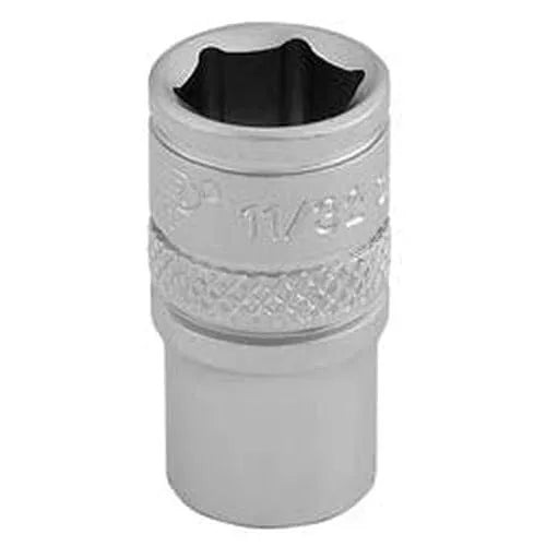 Draper Draper Imperial Socket, 1/4" Sq. Dr., 11/32" Dr-16523