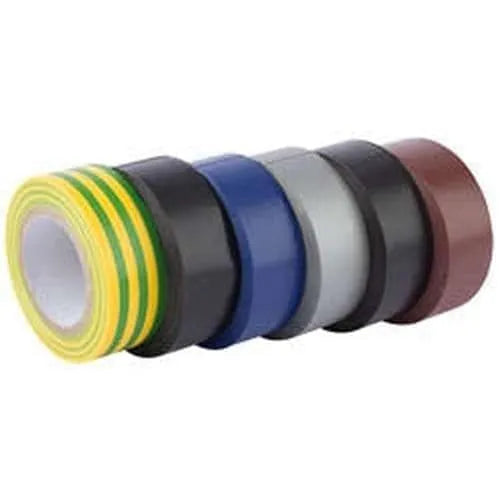 Draper Draper Insulation Tape, 10M X 19Mm, Mixed Colours (Pack Of 6) Dr-90086