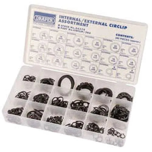 Draper Draper Internal And External Circlip Assortment (285 Piece) Dr-56379
