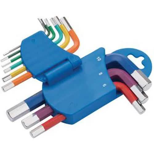 Draper Draper Metric Coloured Short Arm Hex. Key Set (9 Piece) Dr-66126