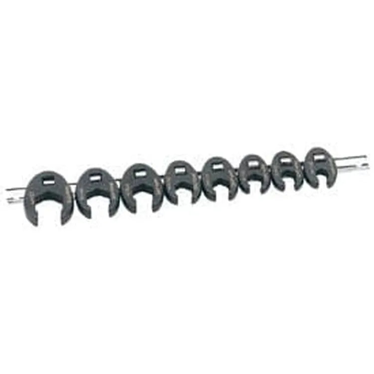 Draper Draper Metric Crow Foot Spanner Set On A Metal Rail, 3/8" Sq. Dr. (8 Piece) Dr-61034