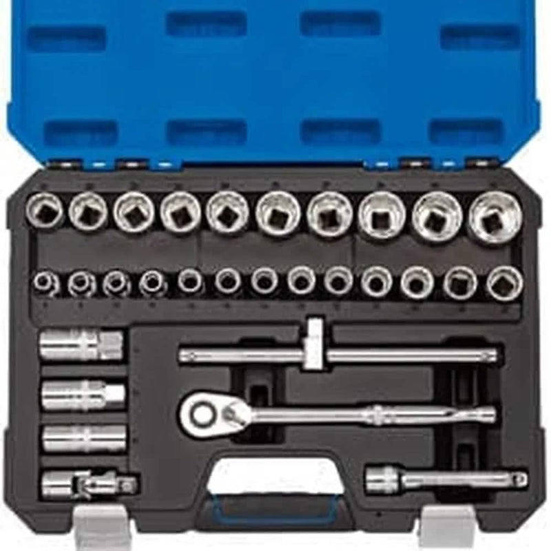 Draper Draper Metric Socket Set, 1/2" Sq. Dr. (30 Piece) Dr-16466