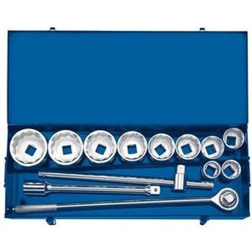 Draper Draper Metric Socket Set In Metal Case, 1" Sq. Dr. (13 Piece) Dr-16441