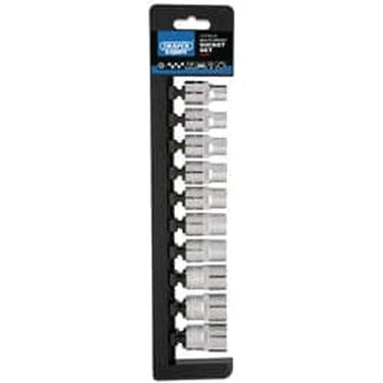 Draper Draper Multi-Drive Socket Set, 1/2" Sq. Dr. (10 Piece) Dr-50201