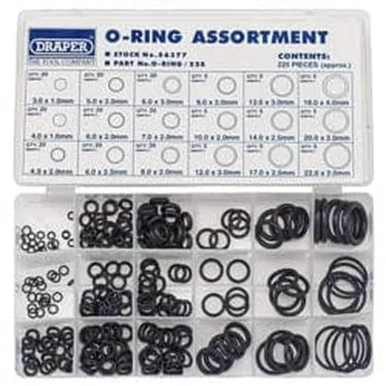 Draper Draper O-Ring Assortment (225 Piece) Dr-56377