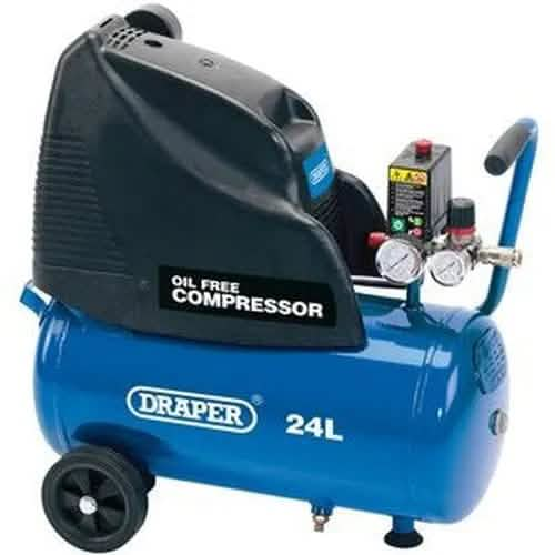 Draper Draper Oil-Free Air Compressor, 24L, 1.1Kw Dr-24978