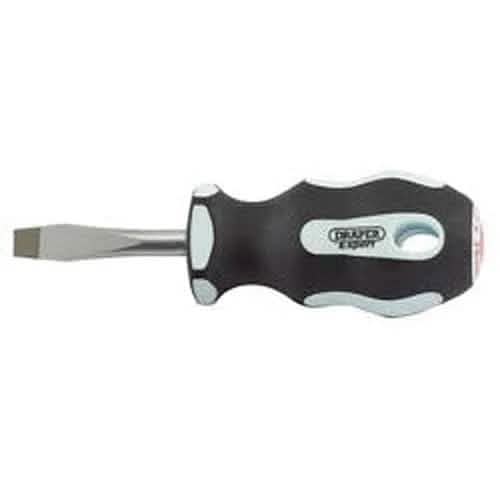 Draper Draper Plain Slot Soft Grip Screwdrivers, 6.5 X 38Mm Dr-34977