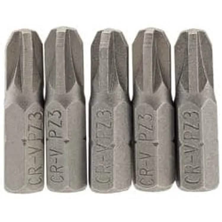 Draper Draper Pz Type Insert Bit, 1/4" Hex, 25Mm Long, No.3 (Pack Of 5) Dr-64016