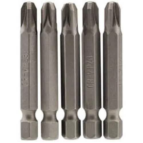 Draper Draper Pz Type Insert Bit, 1/4" Hex, 50Mm Long, No.3 (Pack Of 5) Dr-64286
