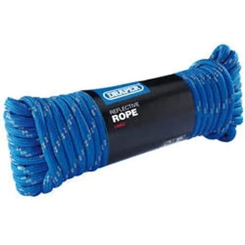 Draper Draper Reflective Polypropylene Rope, 15M X 9Mm Dr-04882