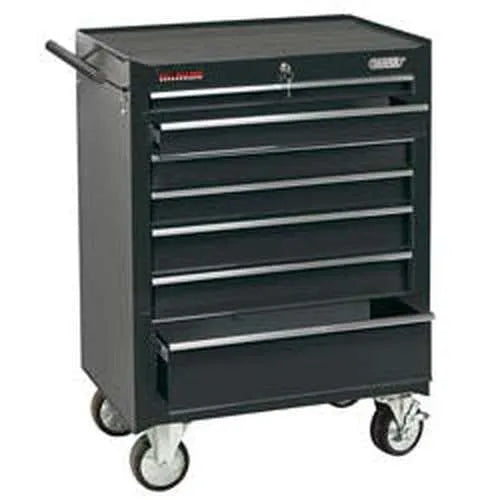 Draper Draper Roller Tool Cabinet, 7 Drawer, 26", Black Dr-35743