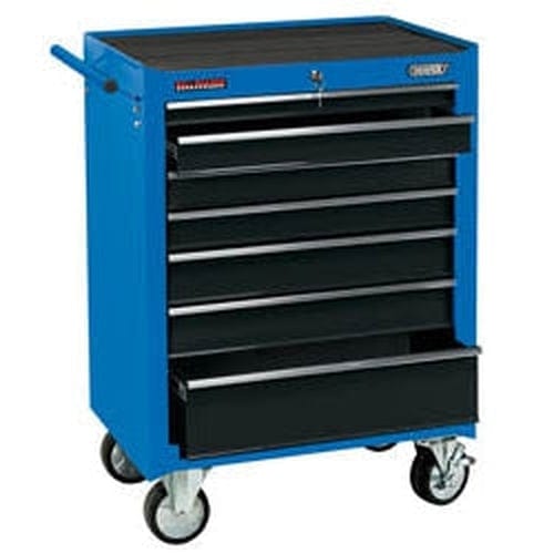Draper Draper Roller Tool Cabinet, 7 Drawer, 26", Blue Dr-15040