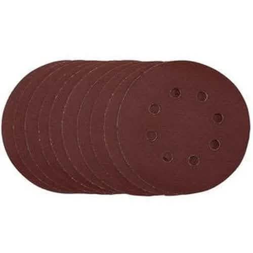 Draper Draper Sanding Discs, 125Mm, Hook & Loop, 240 Grit, (Pack Of 10) Dr-54758