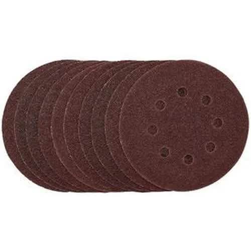 Draper Draper Sanding Discs, 125Mm, Hook & Loop, 40 Grit, (Pack Of 10) Dr-54392
