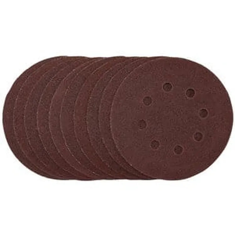 Draper Draper Sanding Discs, 125Mm, Hook & Loop, 80 Grit, (Pack Of 10) Dr-54755