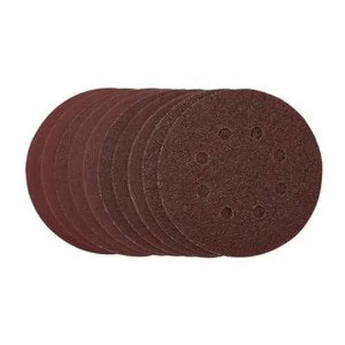 Draper Draper Sanding Discs, 125Mm, Hook & Loop, Assorted Grit, (Pack Of 10) Dr-54759