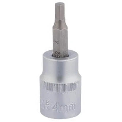 Draper Draper Socket With Hexagonal Bit, 3/8" Sq. Dr., 4Mm Dr-16282