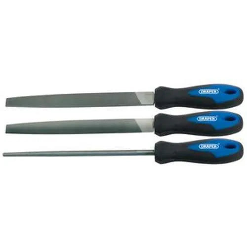 Draper Draper Soft Grip Engineer'S File Set, 200Mm (3 Piece) Dr-44963