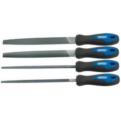 Draper Draper Soft Grip Engineer'S File Set, 200Mm (4 Piece) Dr-44962