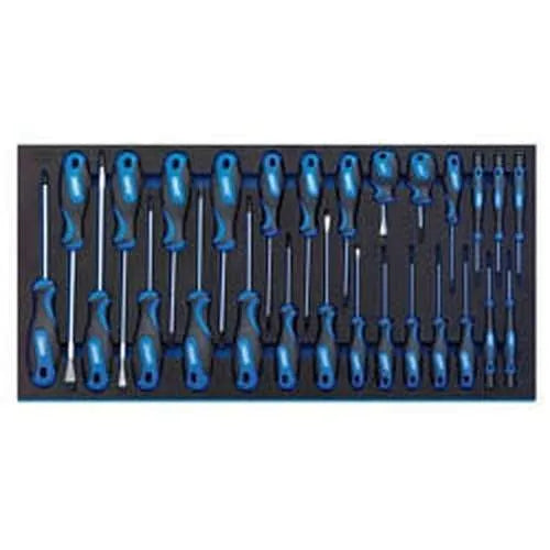 Draper Draper Soft Grip Screwdriver Set In Full Drawer Eva Insert Tray (27 Piece) Dr-63406