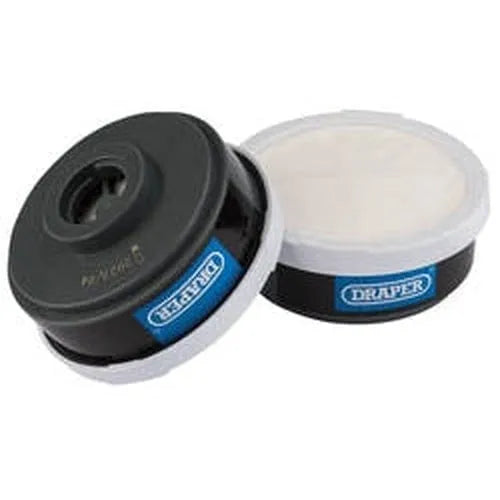 Draper Draper Spare A1P2 Filters (2) For Combined Vapour And Dust Respirator 03030 Dr-03030