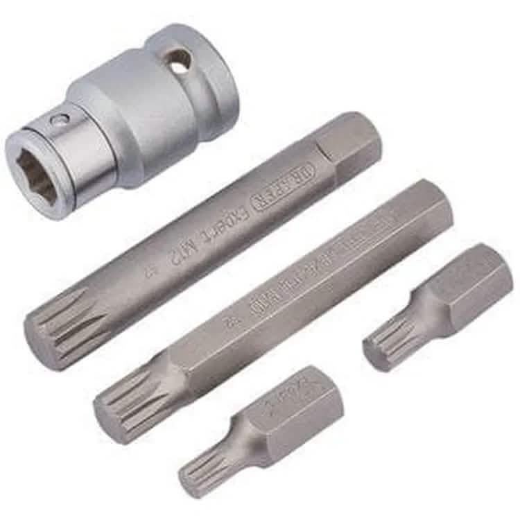 Draper Draper Spline Bit Set, 1/2" Sq. Dr. (5 Piece) Dr-83567