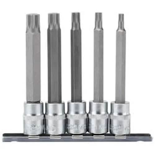 Draper Draper Spline Socket Bit Set, 3/8" Sq. Dr. (5 Piece) Dr-16349