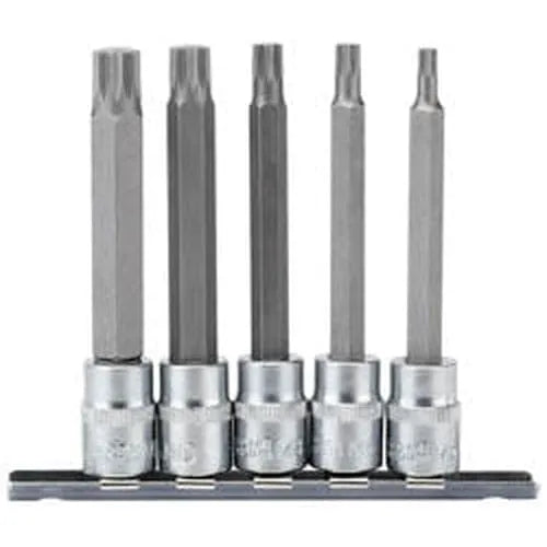 Draper Draper Spline Socket Bit Set, 3/8" Sq. Dr. (5 Piece) Dr-16349
