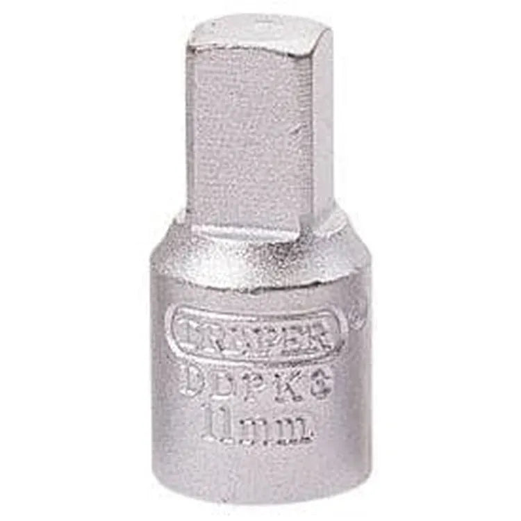 Draper Draper Square Drain Plug Key, 3/8 Sq. Dr., 11Mm Dr-38322