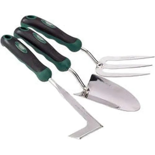 Draper Draper Stainless Steel Heavy Duty Soft Grip Fork, Trowel And Weeder Set (3 Piece) Dr-27436