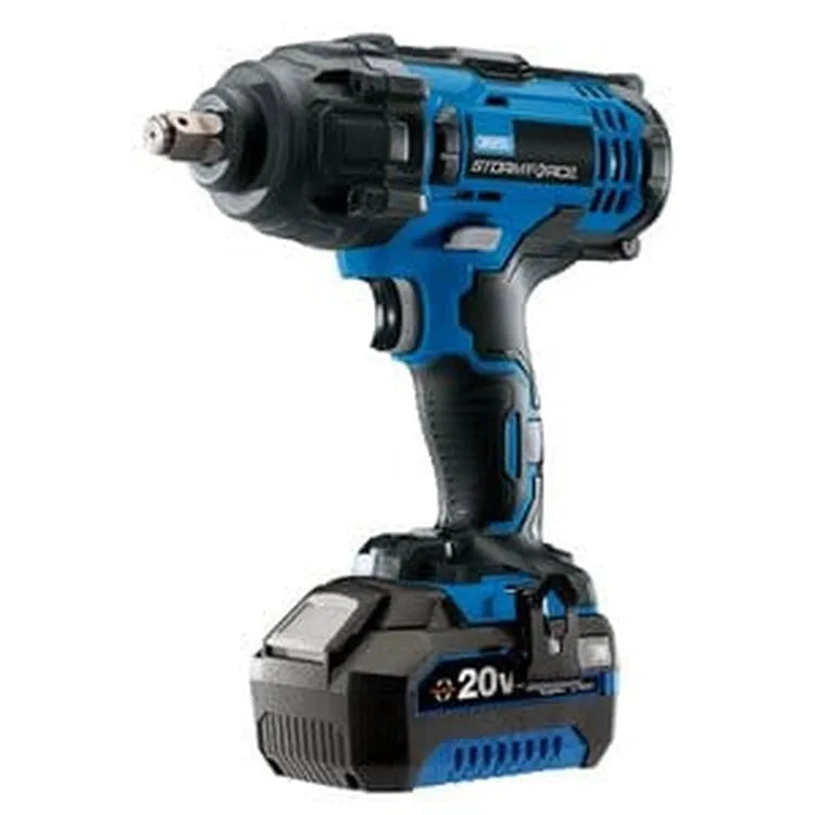 Draper Draper Storm Force 20V Mid-Torque Impact Wrench, 1/2", 400Nm, 1 X 4.0Ah Battery, 1 X Charger Dr-43785