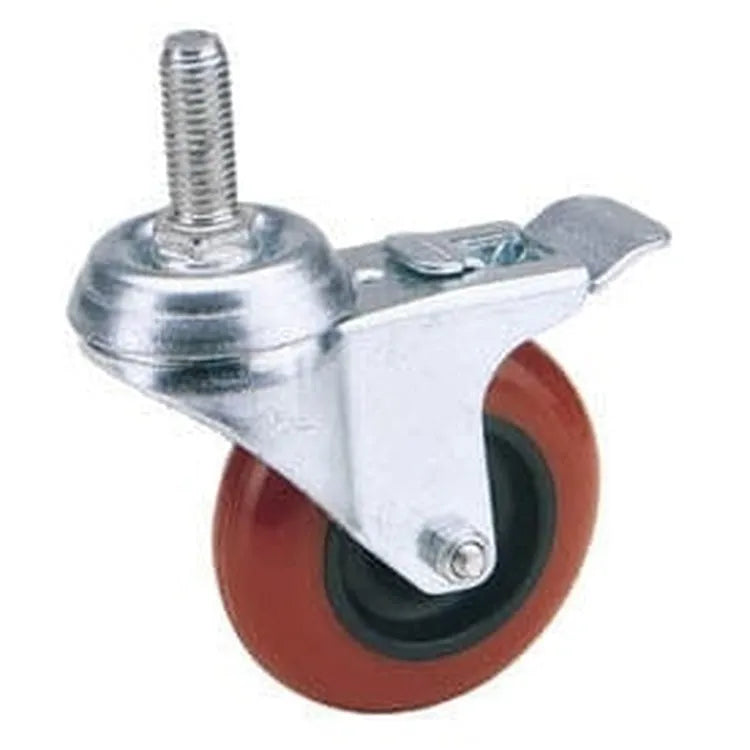 Draper Draper Swivel Bolt Fixing Polyurethane Wheel With Brake, 75Mm Diameter, S.W.L. 70Kg Dr-65516