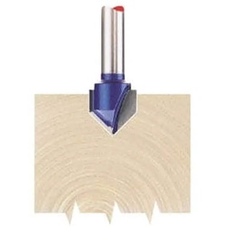 Draper Draper Tct Router Bit, 1/4" Groove, 12.7Mm X 90 Degree Dr-75336