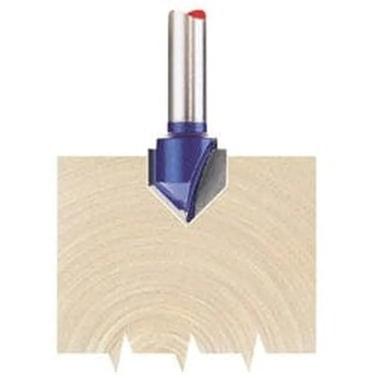 Draper Draper Tct Router Bit, 1/4" Groove, 12.7Mm X 90 Degree Dr-75336
